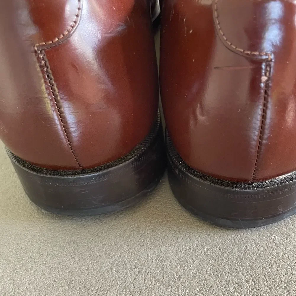 Cole Haan Brown Leather Cap Toe Dress Shoes Size 12D